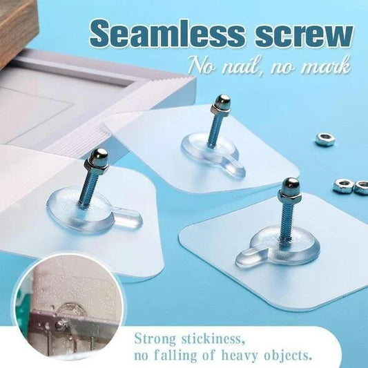 Self Adhesive Nails Wall Mount Screw Stickers (Pack of 16)