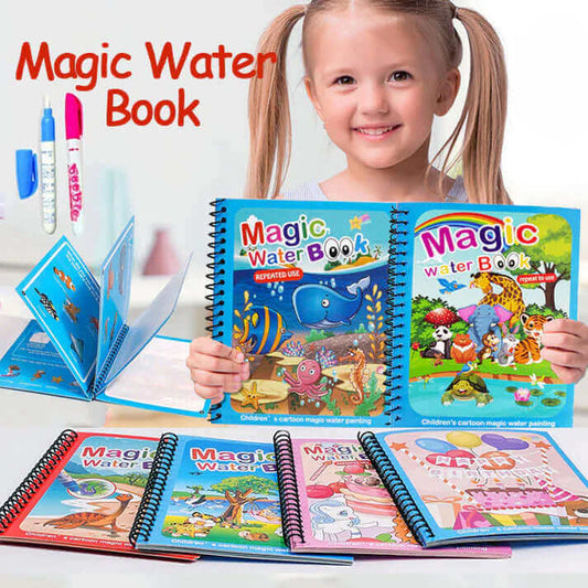 REUSABLE Magical Water Painting Book 🎨(Set of 4)