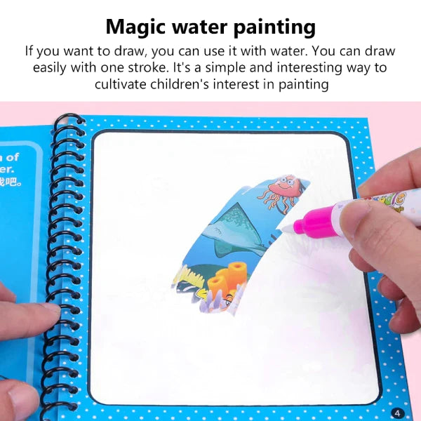 REUSABLE Magical Water Painting Book 🎨(Set of 4)